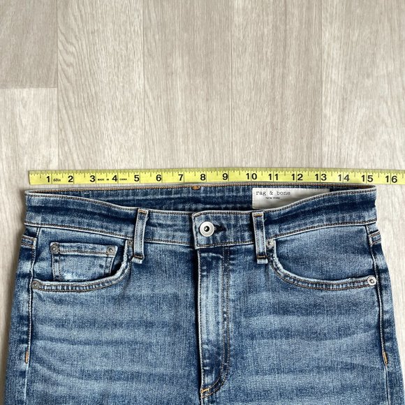 Rag & Bone Nina High Rise Ankle Skinny Jeans Norwalk Wash Size 29 - Picture 10 of 13